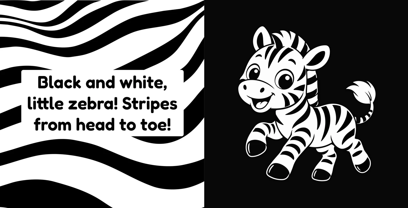 A zebra beside bold stripes